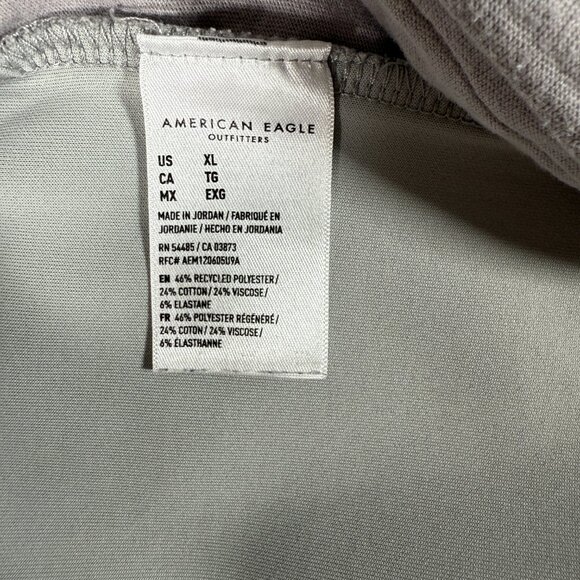 American Eagle Shorts Men Size XL Gray Drawstring Stretch 7 in Inseam Chino EUC - Picture 5 of 13